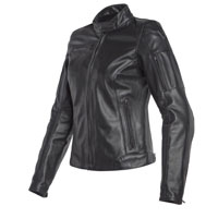 Dainese Nikita 2 Dame Leder Jacke schwarz