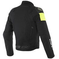 Dainese VR46 表彰台 D-DRY® ジャケット ブラック イエロー