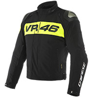 Dainese VR46 表彰台 D-DRY® ジャケット ブラック イエロー