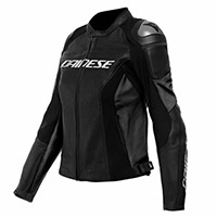 Chaqueta de cuero Dainese Racing 4 Lady negro