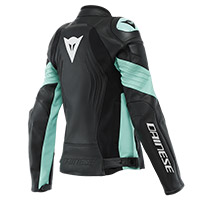 Dainese Racing 4 Lady Leather Jacket Acqua Green - 2