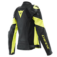 Giacca Pelle Donna Dainese Racing 4 Nero Giallo Donna