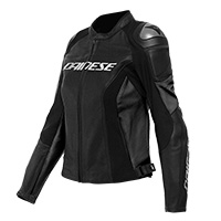 Dainese Racing 4 Damen Perforierte Jacke schwarz