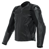 Blouson en cuir perforé Dainese Racing 4 noir