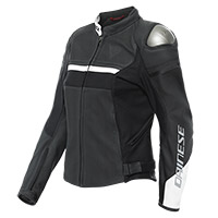 Chaqueta de cuero dama Dainese Rapida Perforated negro