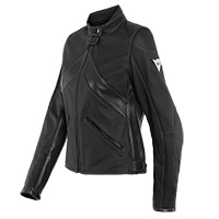 Dainese Santa Monica Air Lady Leather Jacket Black