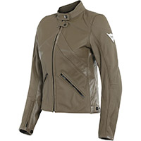 Dainese Santa Monica Damen Lederjacke braun