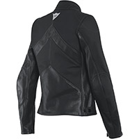 Chaqueta de cuero Dama Dainese Santa Monica negro