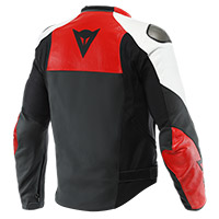 Giacca Pelle Dainese Sportiva Lava Rosso