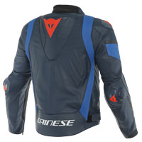 Chaqueta de Cuero Dainese Super Race negro azul - 2