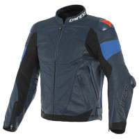 Dainese Super Race Leather Jacket Gray Red