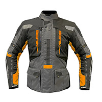 Giacca Berik Adventure Nero Grigio Arancio