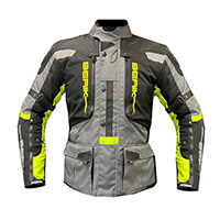 Chaqueta Berik Adventure negro gris amarillo