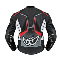 Chaqueta de cuero Berik Race-Sport 2 negro blanco rojo - 2