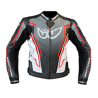 Berik Race-sport 2 Leather Jacket Black White Red