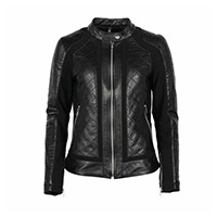 Chaqueta de Cuero Mujer Helstons Kate Negra