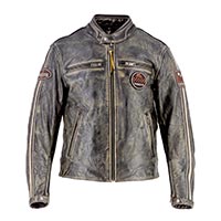 Blouson Helstons Ace 10 Marron Dirty Stoned