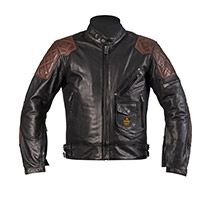 Helstons Chuck Lederjacke schwarzes Kamel