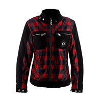 Chaqueta Mujer Helstons Genesis Air Canvas rojo