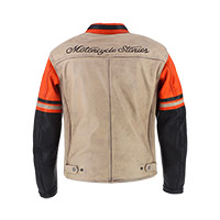 Giacca Pelle Helstons Indianapolis Air Arancio - img 2