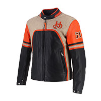 Giacca Pelle Helstons Indianapolis Air Arancio