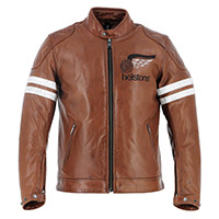 Blouson Cuir Helstons Jake Speed ​​buffalo Camel