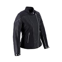 Blouson en cuir Femme Helstons Janis noir - 3