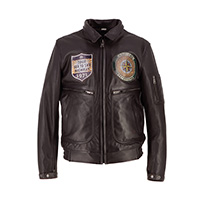 Giacca Pelle Helstons Jet Force Marrone