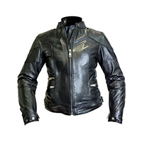 Chaqueta de Cuero para Mujer Helstons Pat Negro