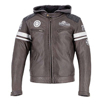 Helstons Riposte Buffalo Leather Jacket Brown
