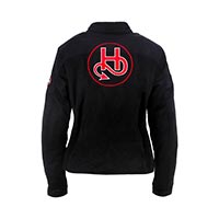 Blouson Femme Helstons Sturgis Air Mesh Noir Rouge