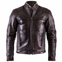 Helstons Trust Dirty Leather Jacket Brown