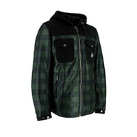 Helstons Wood Air Canvas Jacket Black Green - 3