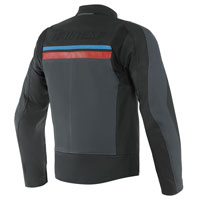 Dainese Hf 3 Perforated Leather Jacket Black Red Blue