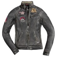 Chaqueta de Cuero para Mujer Holyfreedom Negra