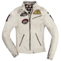 Chaqueta de mujer Holyfreedom Waxed Off blanca