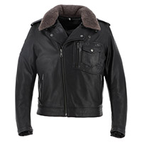 Helstons Perco Leather Jacket Black