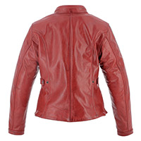 Chaqueta de cuero Helstons Victoria Dama rojo