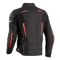 Blouson En Cuir Ixon Ceros Noir Rouge