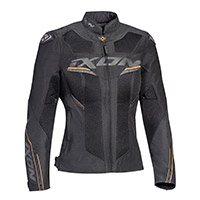 Chaqueta Dama Ixon Draco Air antracita negro oro