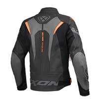 Chaqueta de cuero Ixon Jackal anthracite orange - 2