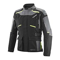 Ixon Midgard Jacket Black Grey Yellow Fluo