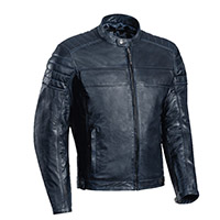 Ixon Spark Leather Jacket Navy