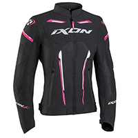 Giacca Donna Ixon Striker Air Nero Bianco Fucsia