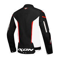 Blouson Ixon Striker Noir Blanc Rouge Brillant