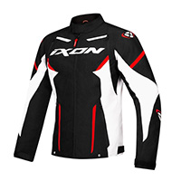 Blouson Ixon Striker Noir Blanc Rouge Brillant