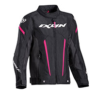 Blouson Ixon Striker Kid L Noir Fuchsia