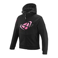 Ixon Touchdown Kid Lady Hoodie Black Fuchsia Kid