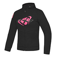 Sweat à Capuche Femme Ixon Touchdown Noir Rose