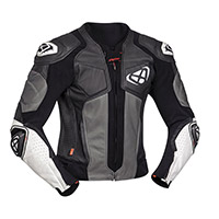 Giacca Pelle Ixon Vendetta Evo Nero Grigio Bianco